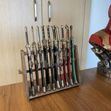 10-Layer Vertical Small Sword Small Long Handle Weapon Wood Display Holder Wooden Kit - Tophatter Daily Deals