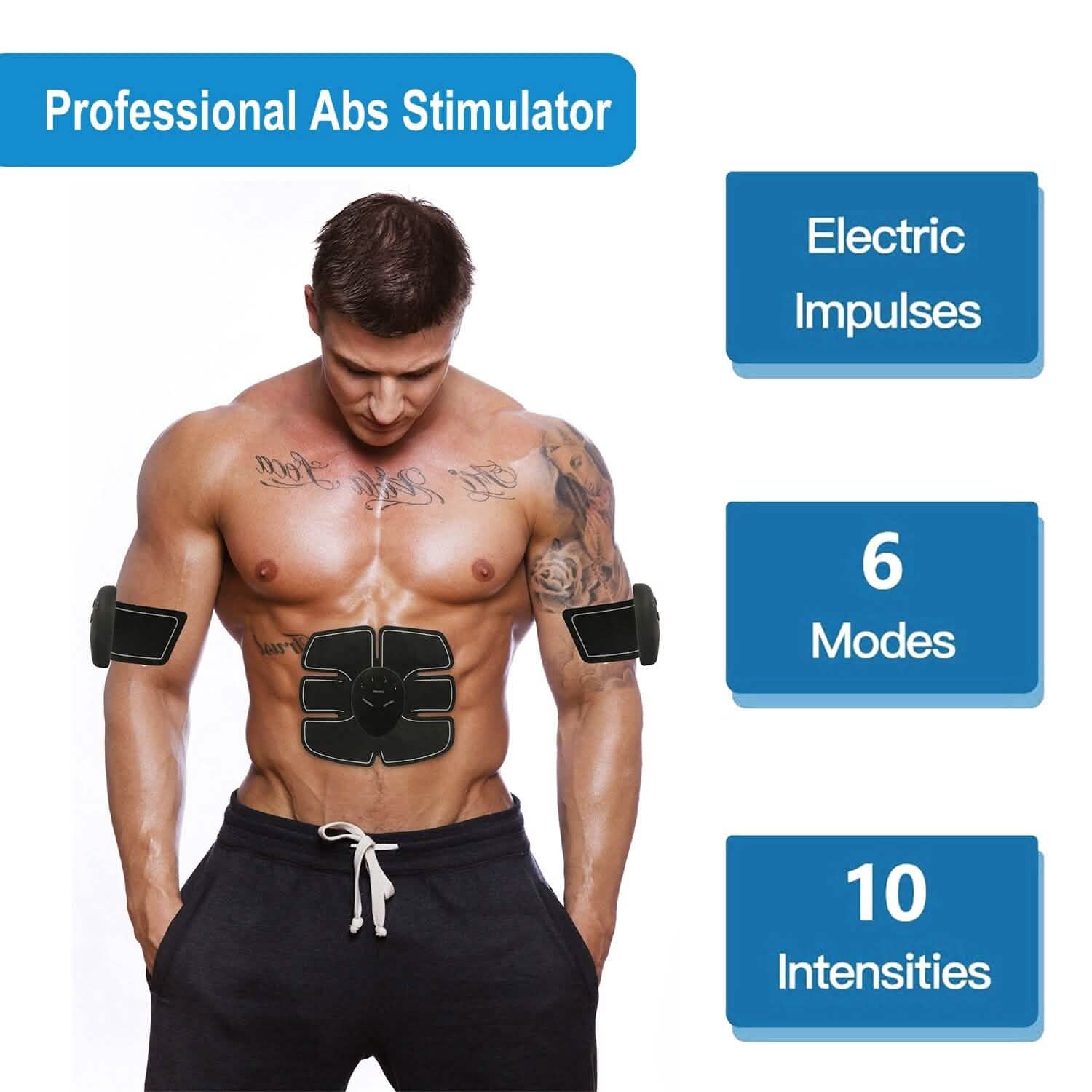 Smart Abs Stimulator Muscle Toning Belt Trainer Fitness & Exercise - Tophatter Daily Deals