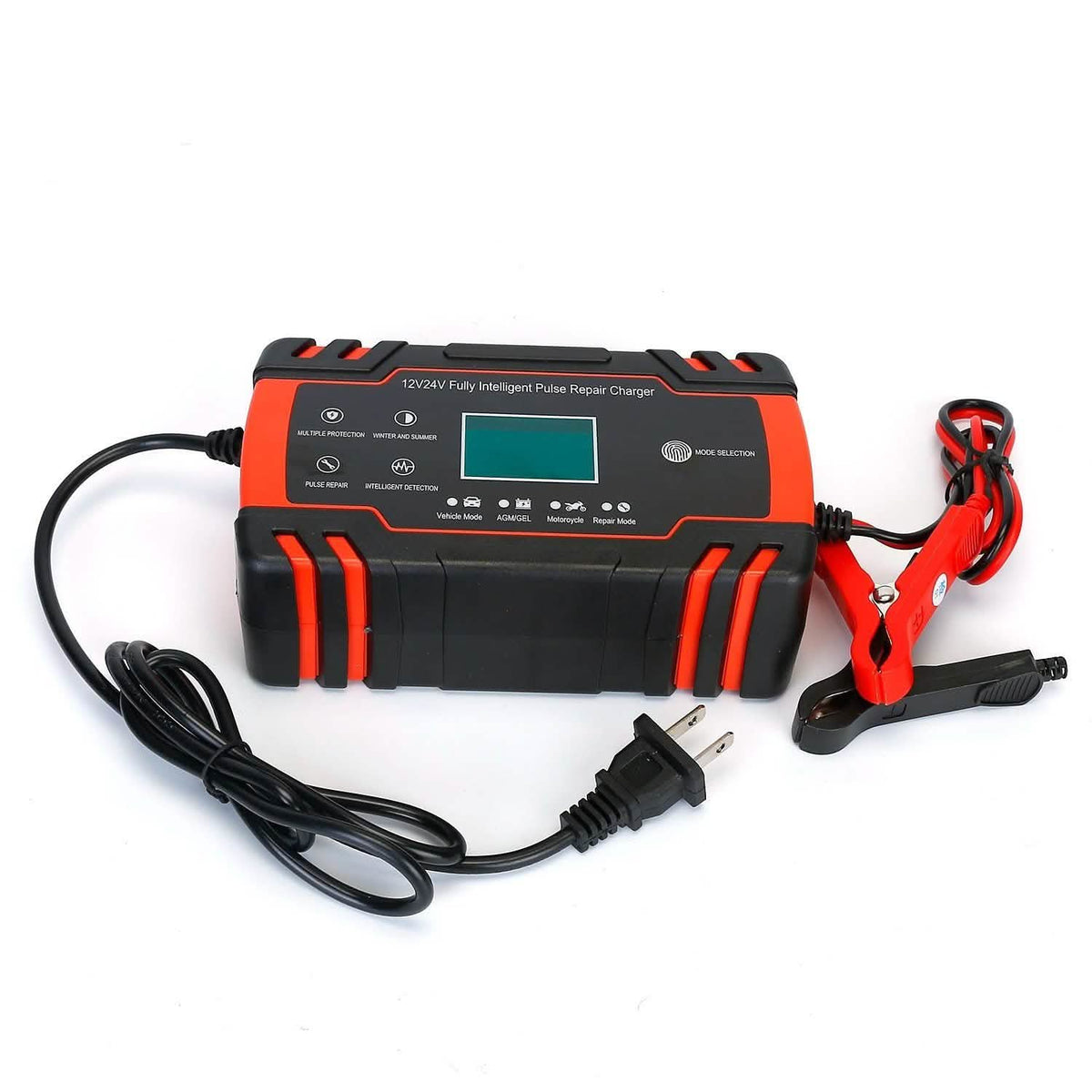 Smart Automatic Battery Charger with LCD Display Automotive - Tophatter Daily Deals