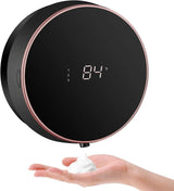 Smart Automatic Wall Mount Soap Dispenser Touchless Black Bath - Tophatter Daily Deals