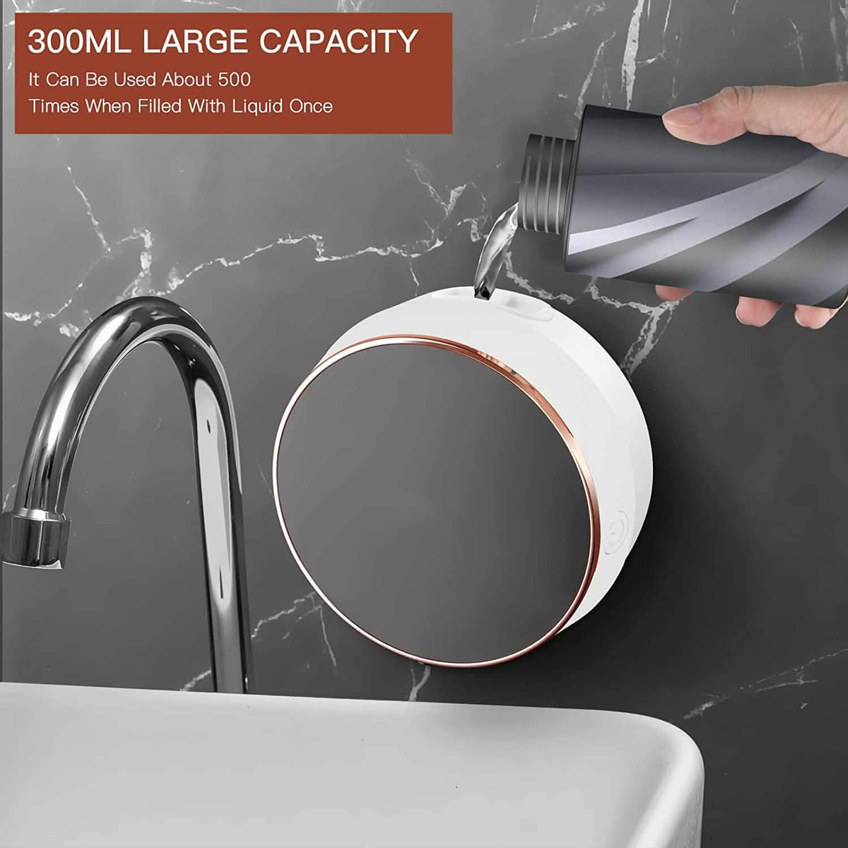 Smart Automatic Wall Mount Soap Dispenser Touchless Bath - Tophatter Daily Deals