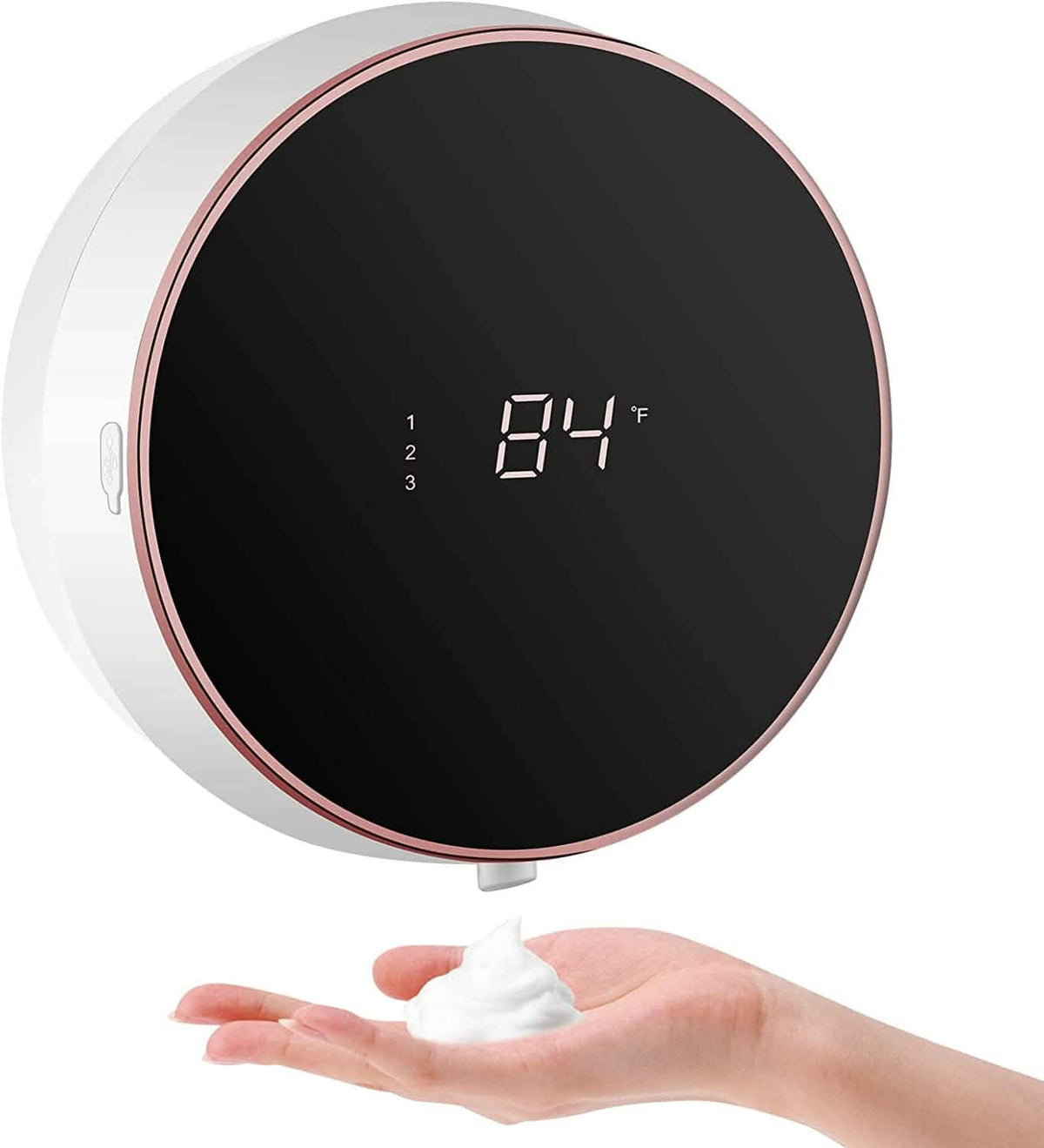 Smart Automatic Wall Mount Soap Dispenser Touchless White Bath - Tophatter Daily Deals