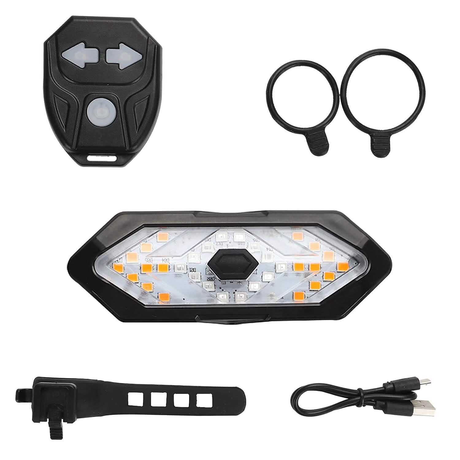 Smart Bike Tail Light USB Rechargeable LED Bicycle Rear Light Outdoor Recreation - Tophatter Daily Deals