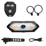 Smart Bike Tail Light USB Rechargeable LED Bicycle Rear Light Outdoor Recreation - Tophatter Daily Deals