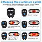 Smart Bike Tail Light USB Rechargeable LED Bicycle Rear Light Outdoor Recreation - Tophatter Daily Deals