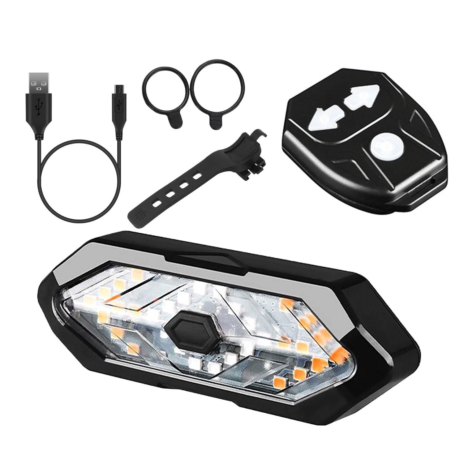 Smart Bike Tail Light USB Rechargeable LED Bicycle Rear Light Outdoor Recreation - Tophatter Daily Deals