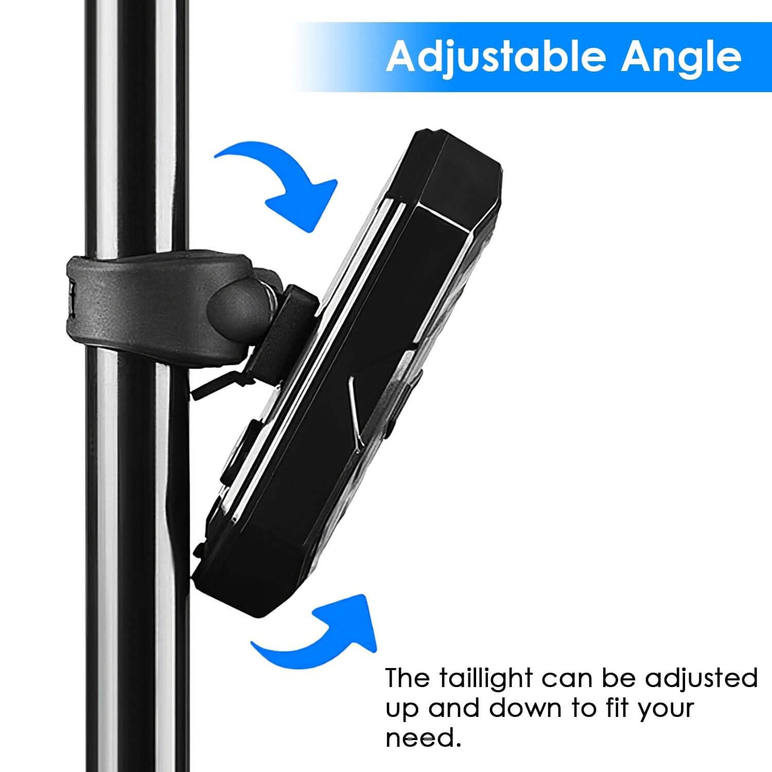 Smart Bike Tail Light USB Rechargeable LED Bicycle Rear Light Outdoor Recreation - Tophatter Daily Deals