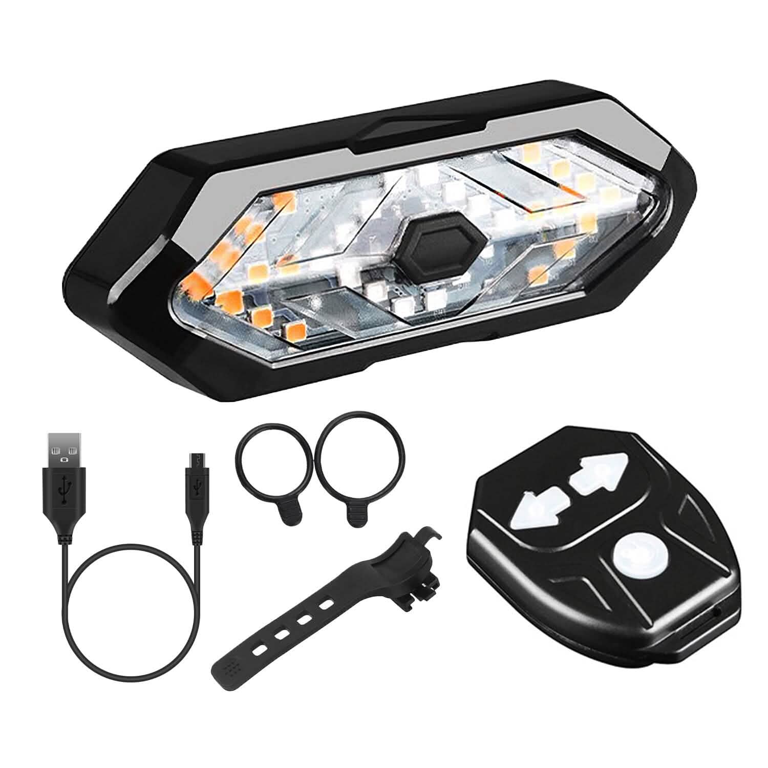 Smart Bike Tail Light USB Rechargeable LED Bicycle Rear Light Outdoor Recreation - Tophatter Daily Deals