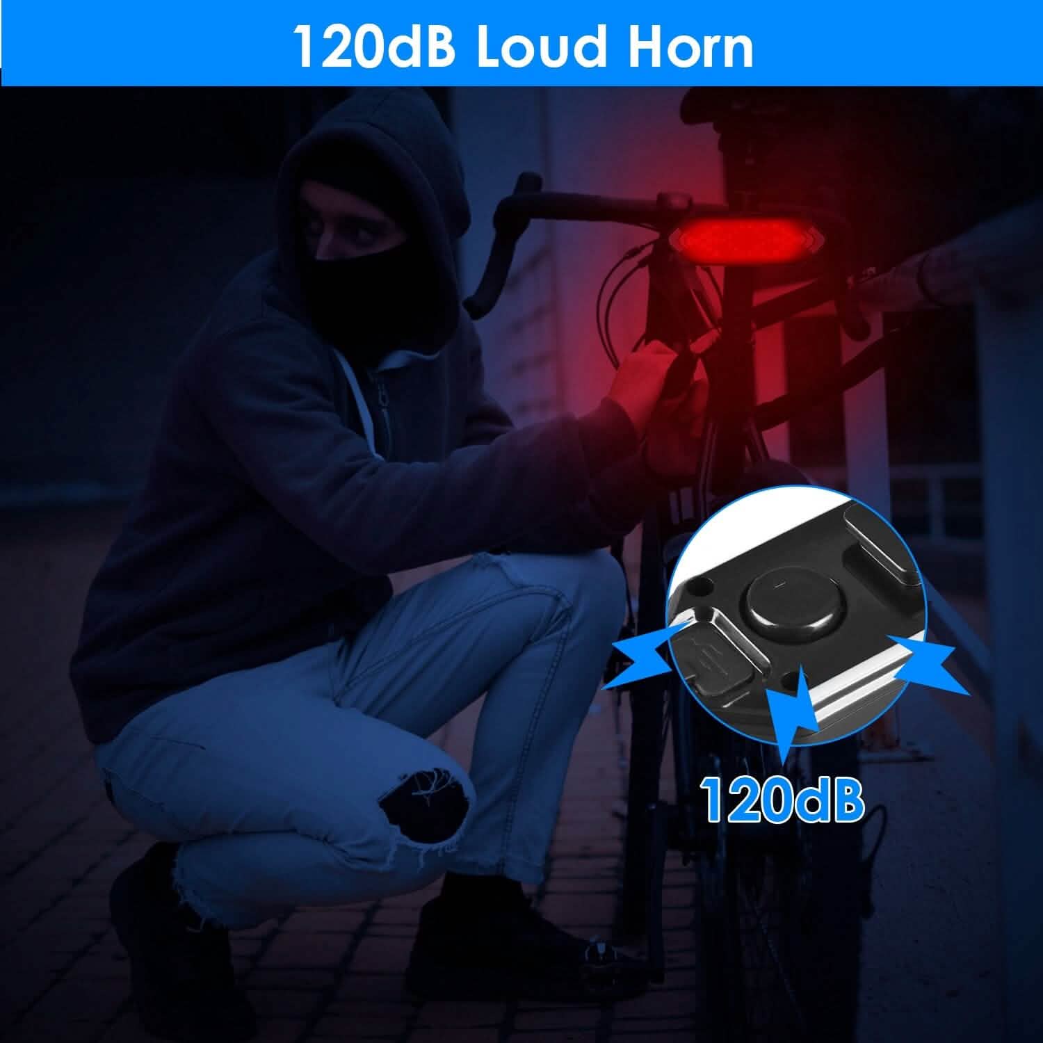 Smart Bike Tail Light USB Rechargeable LED Bicycle Rear Light Outdoor Recreation - Tophatter Daily Deals