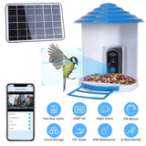 Smart Bird Feeder with Solar Powered Camera 1080P HD AI Identify PIR Pet Supplies - Tophatter Daily Deals