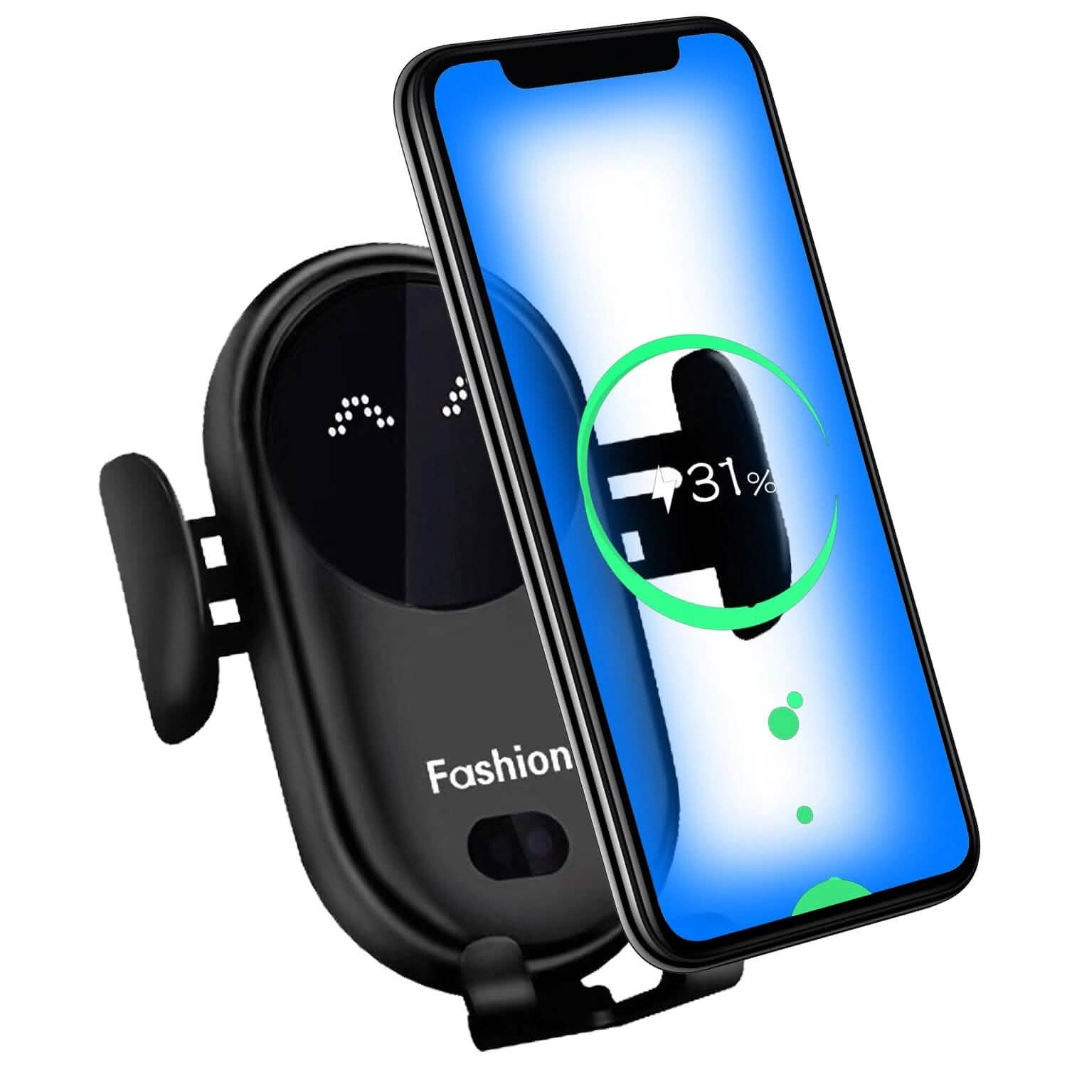 Smart Car Wireless Charger Auto Sensing Phone Holder 10W Qi Fast Charging Air Vent Automotive - Tophatter Daily Deals