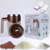 Smart Electric Self-Mixing Mug Brown Wine & Dining - Tophatter Daily Deals
