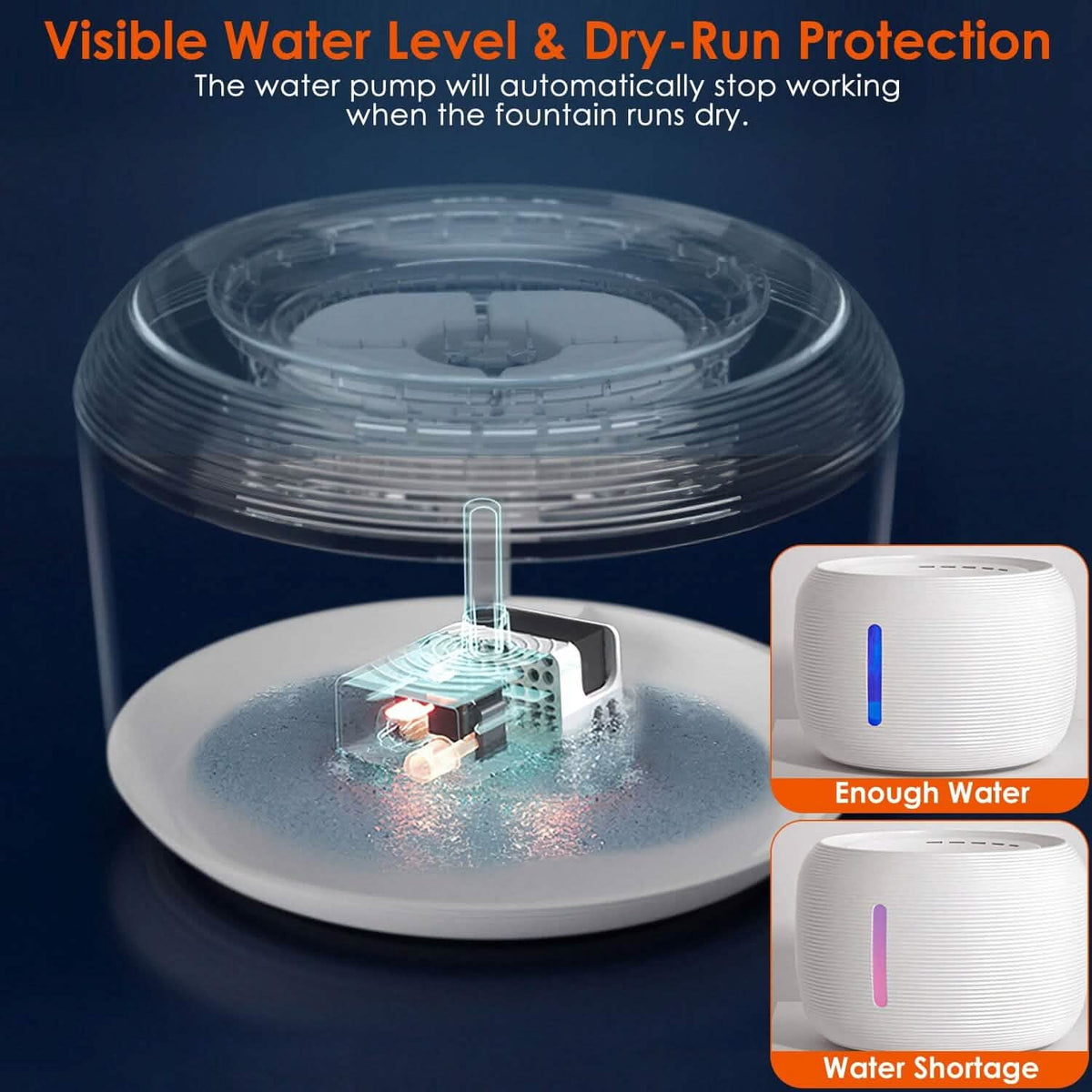 Smart Pet Drinking Fountain with LED Light 7-Pack Replaceable Water Filters Pet Supplies - Tophatter Daily Deals