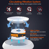 Smart Pet Drinking Fountain with LED Light 7-Pack Replaceable Water Filters Pet Supplies - Tophatter Daily Deals