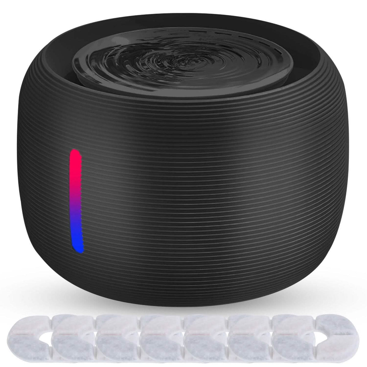 Smart Pet Drinking Fountain with LED Light 7-Pack Replaceable Water Filters Pet Supplies - Tophatter Daily Deals