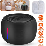 Smart Pet Drinking Fountain with LED Light 7-Pack Replaceable Water Filters Pet Supplies - Tophatter Daily Deals