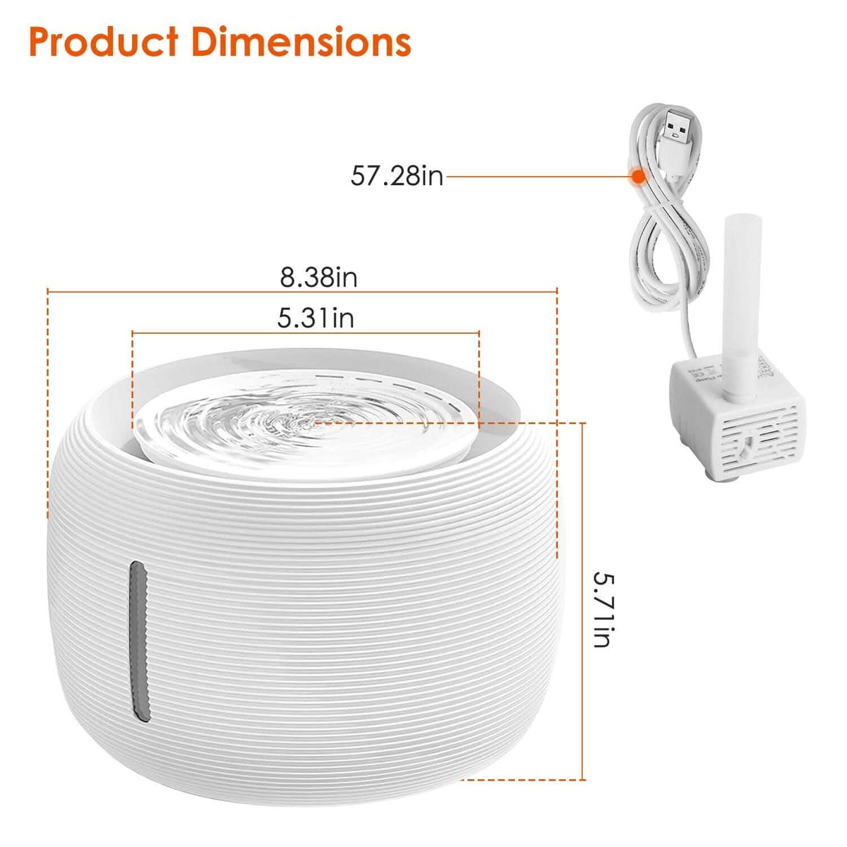 Smart Pet Drinking Fountain with LED Light 7-Pack Replaceable Water Filters Pet Supplies - Tophatter Daily Deals