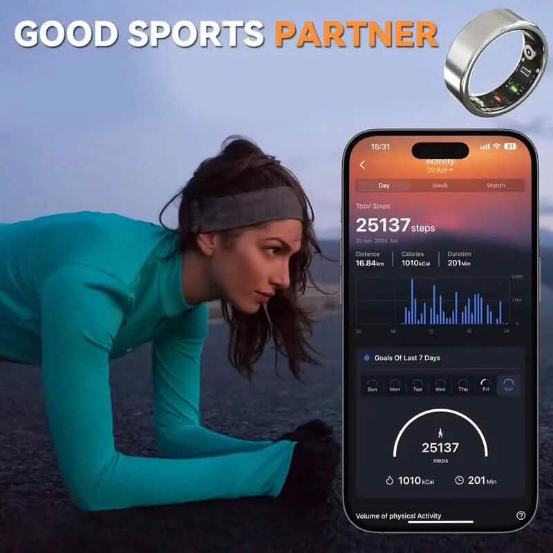 Smart Ring Fitness Assistant Fitness & Exercise - Tophatter Daily Deals