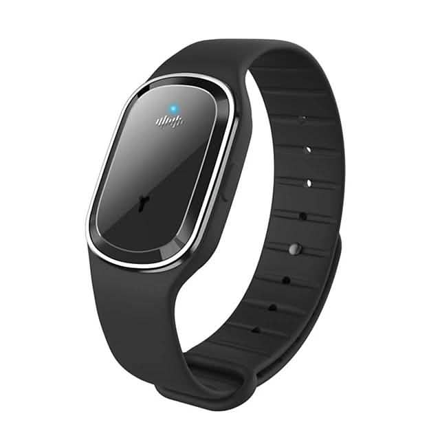 Smart Ultrasonic Mosquito Repellent Bracelet Black Pest Control - Tophatter Daily Deals