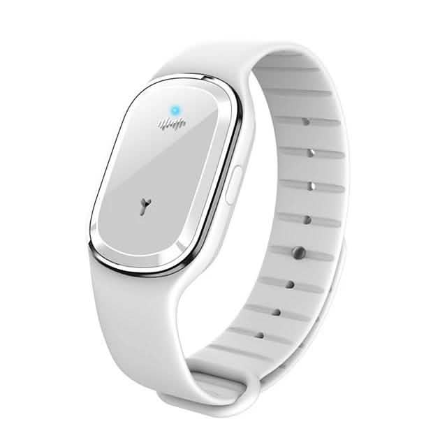 Smart Ultrasonic Mosquito Repellent Bracelet White Pest Control - Tophatter Daily Deals