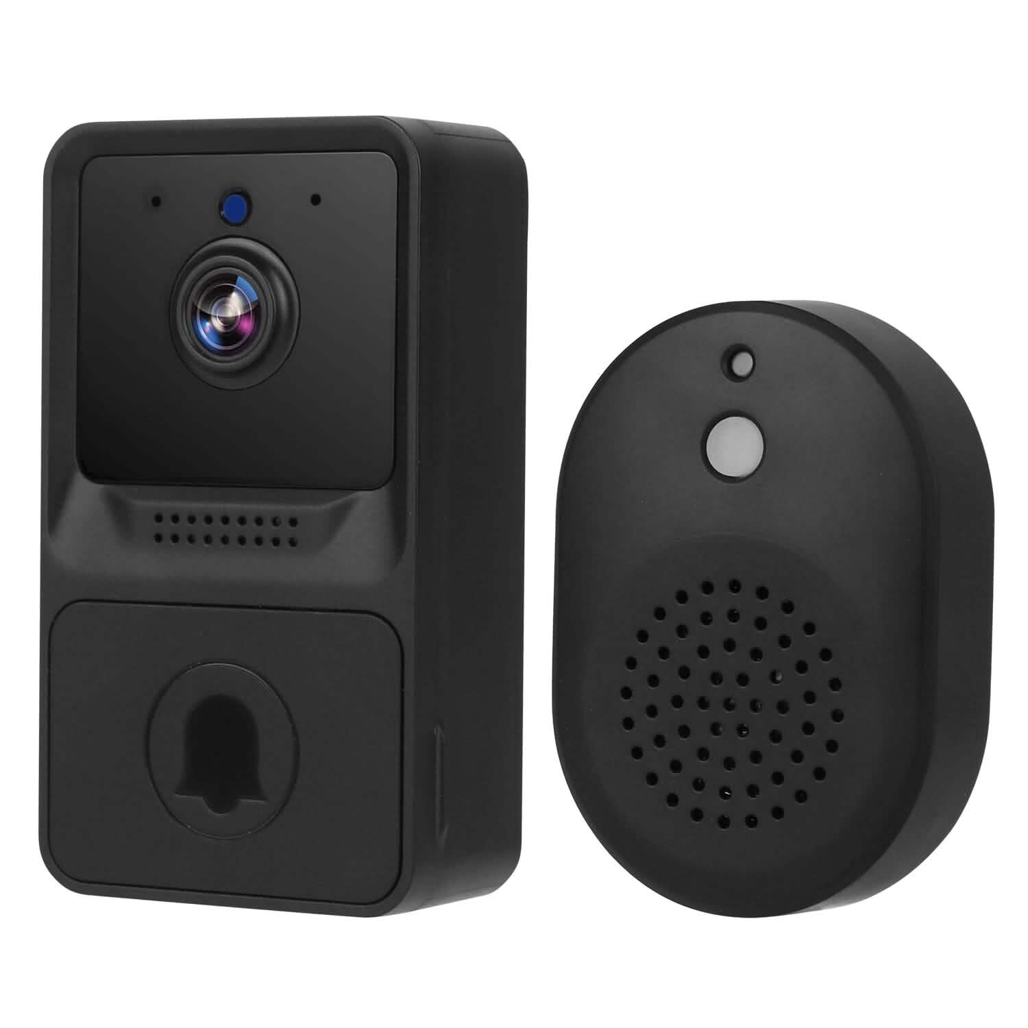 Smart Wireless WiFi Ring Doorbell Black Smart Home & Security - Tophatter Daily Deals
