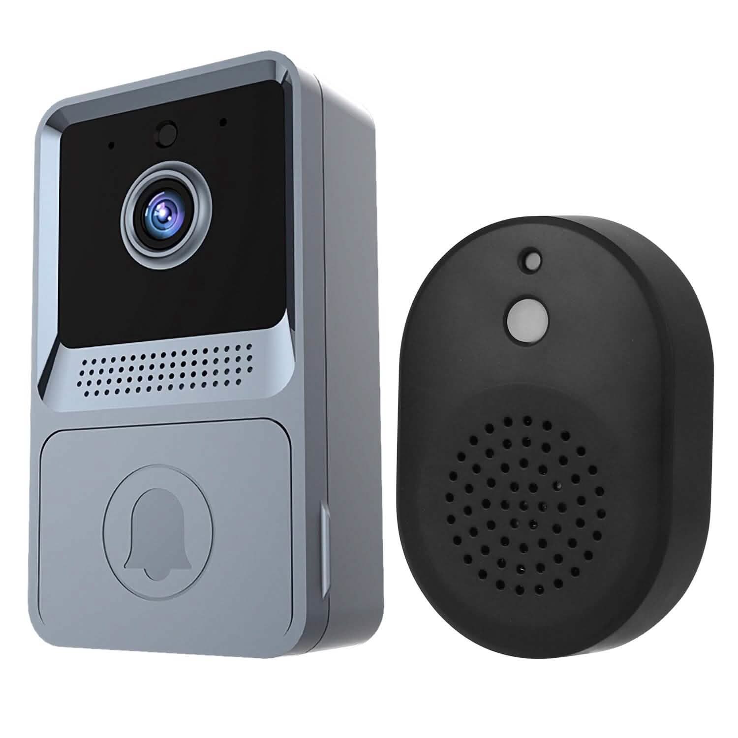 Smart Wireless WiFi Ring Doorbell Gray Smart Home & Security - Tophatter Daily Deals