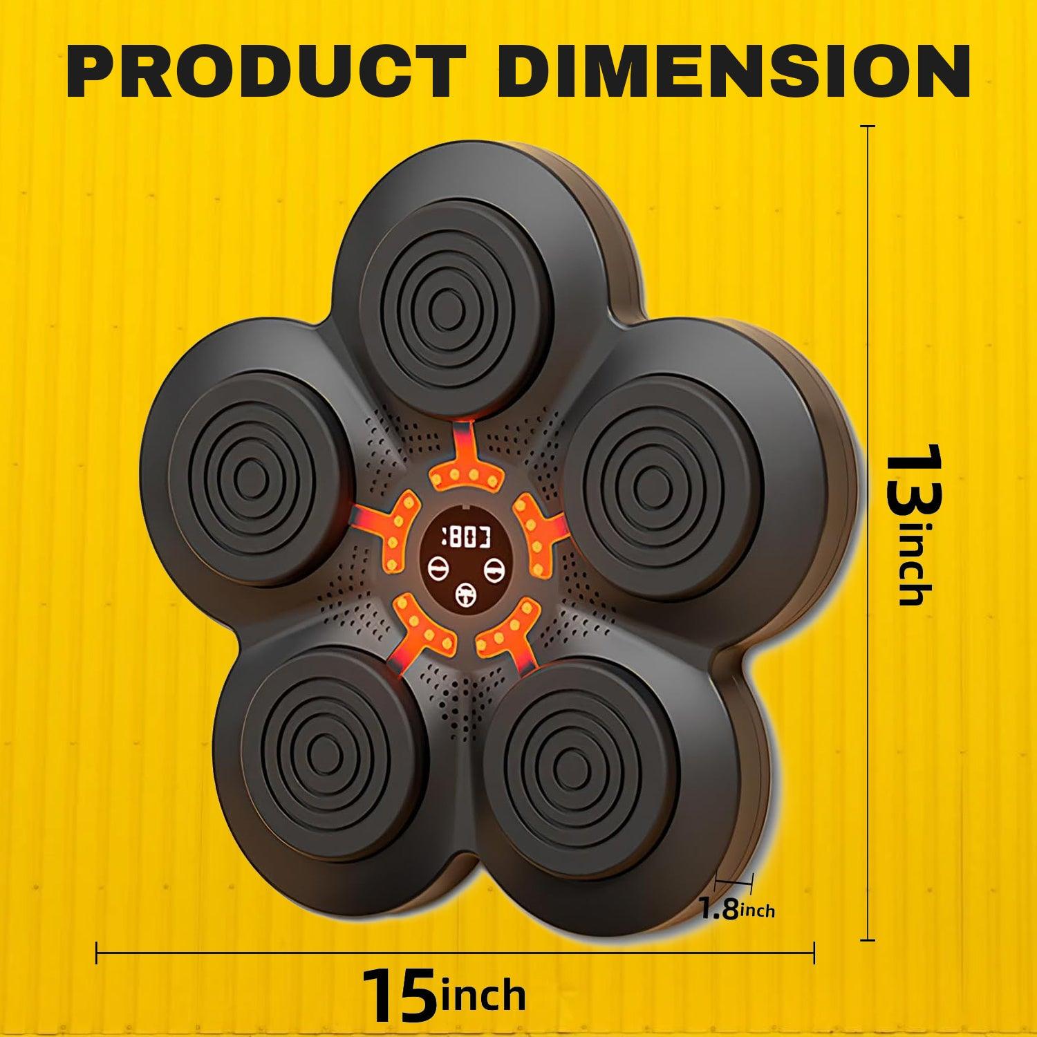 Smart Music Boxing Machine - Boxing Training Target Bluetooth Music Indoor React Exercise Machine W/gloves Exercise & Fitness - Tophatter Daily Deals