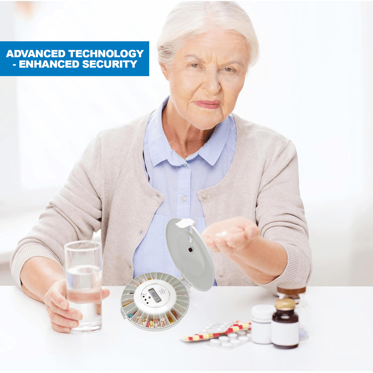 Automatic Pill Dispenser - Medication Pill Dispenser With 28 Sections Advanced Technology Health Care - Tophatter Daily Deals