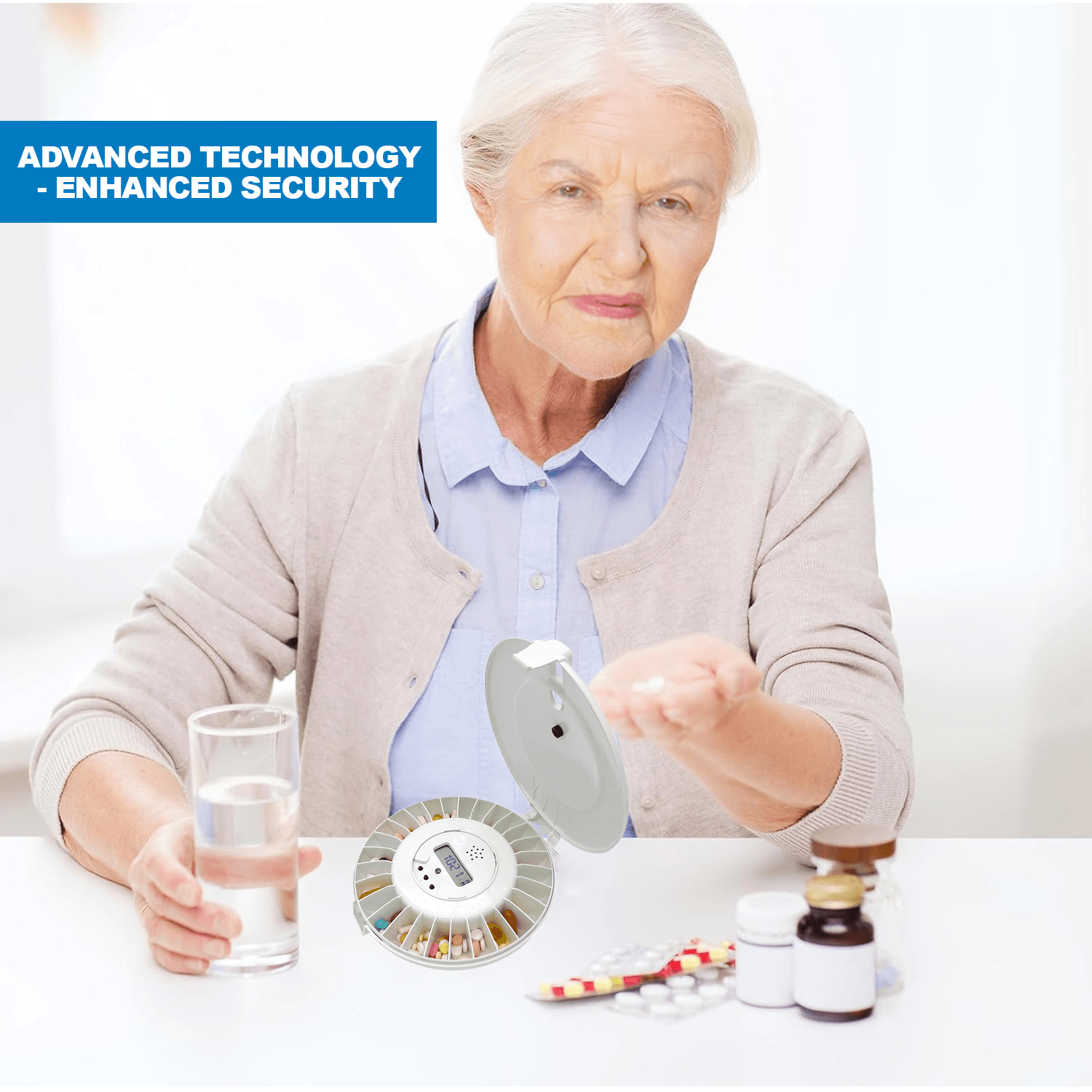 Automatic Pill Dispenser - Medication Pill Dispenser With 28 Sections Advanced Technology Health Care - Tophatter Daily Deals
