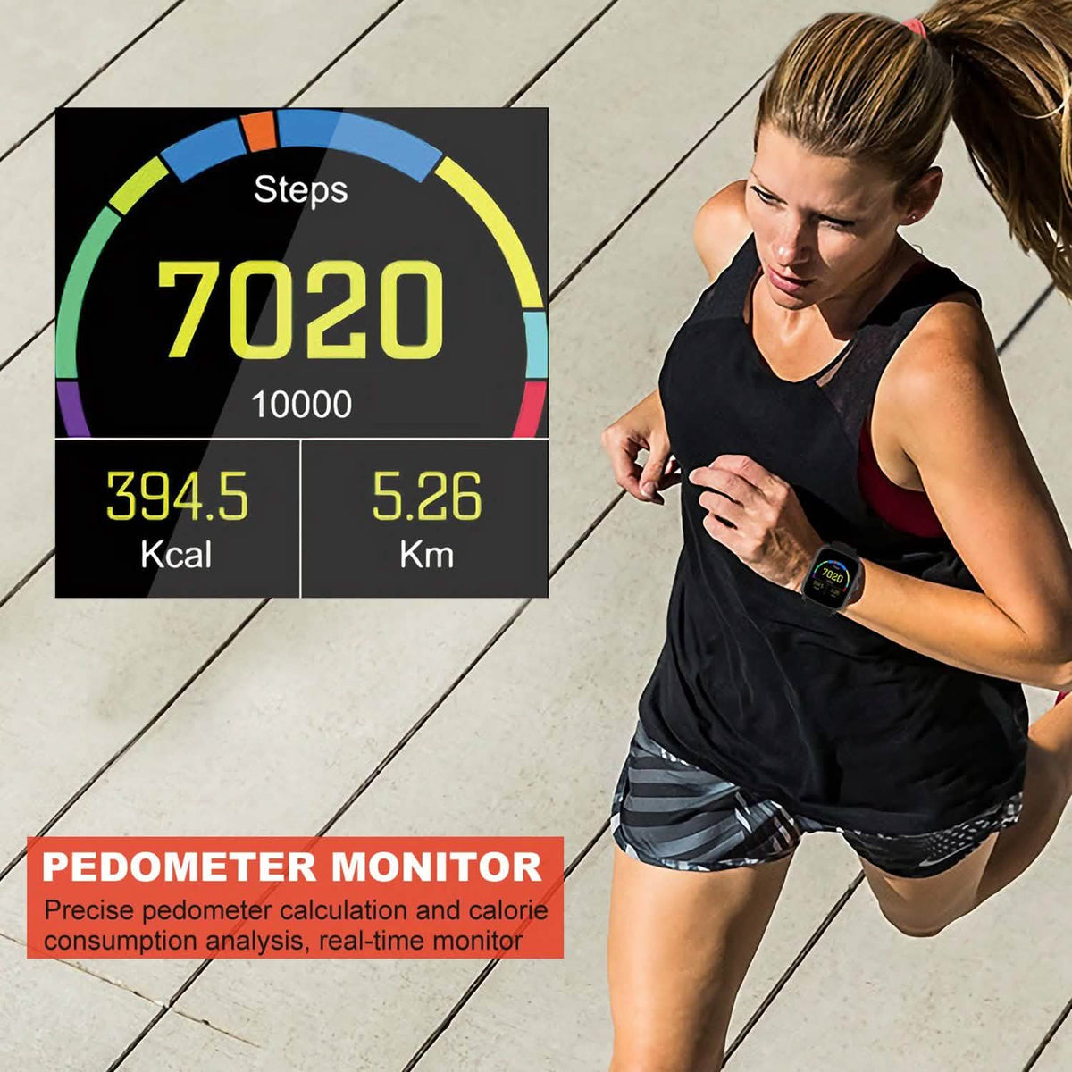 Smartwatch Fitness Tracker with Heart Rate Monitor Smart Watches - Tophatter Daily Deals