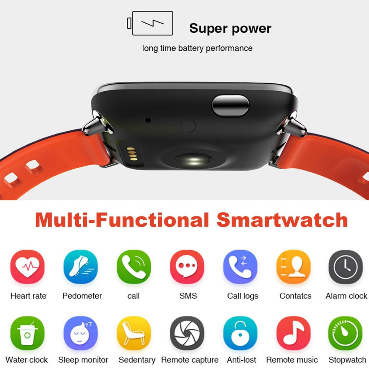 Smartwatch Fitness Tracker with Heart Rate Monitor Smart Watches - Tophatter Daily Deals