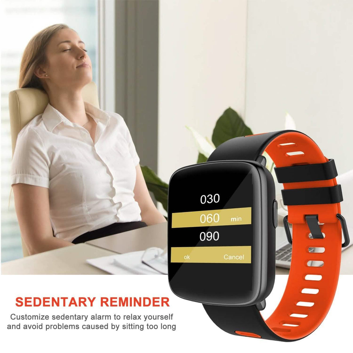 Smartwatch Fitness Tracker with Heart Rate Monitor Smart Watches - Tophatter Daily Deals