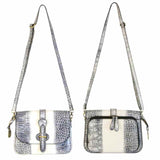 Smith & Wesson® Croc Crossbody Concealed Carry Handbag Black White Handgun Purses - Tophatter Daily Deals