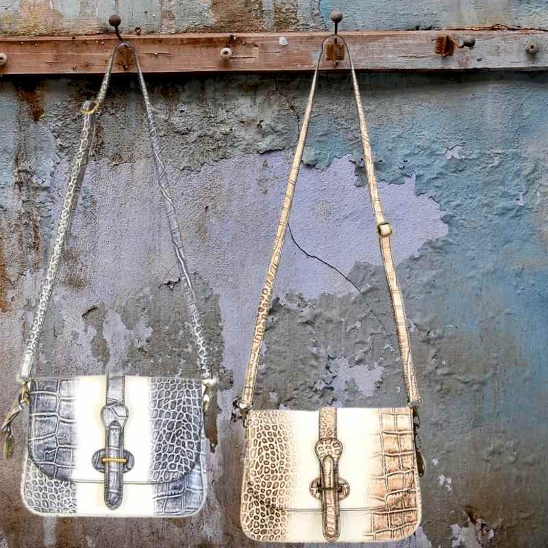 Smith & Wesson® Croc Crossbody Concealed Carry Handbag Handgun Purses - Tophatter Daily Deals