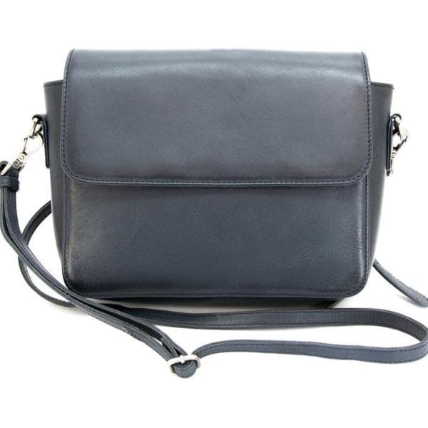 Smith & Wesson Leather Dynamic Crossbody Concealed Carry Handbag Blue Handgun Purses - Tophatter Daily Deals