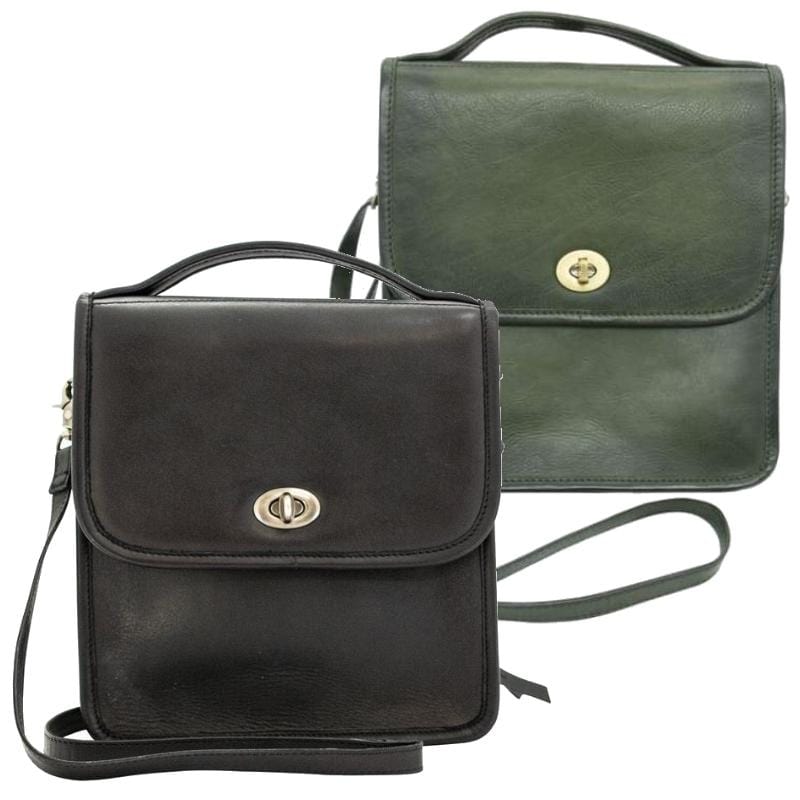 Smith & Wesson Leather Vintage Crossbody Concealed Carry Handbag Handgun Purses - Tophatter Daily Deals