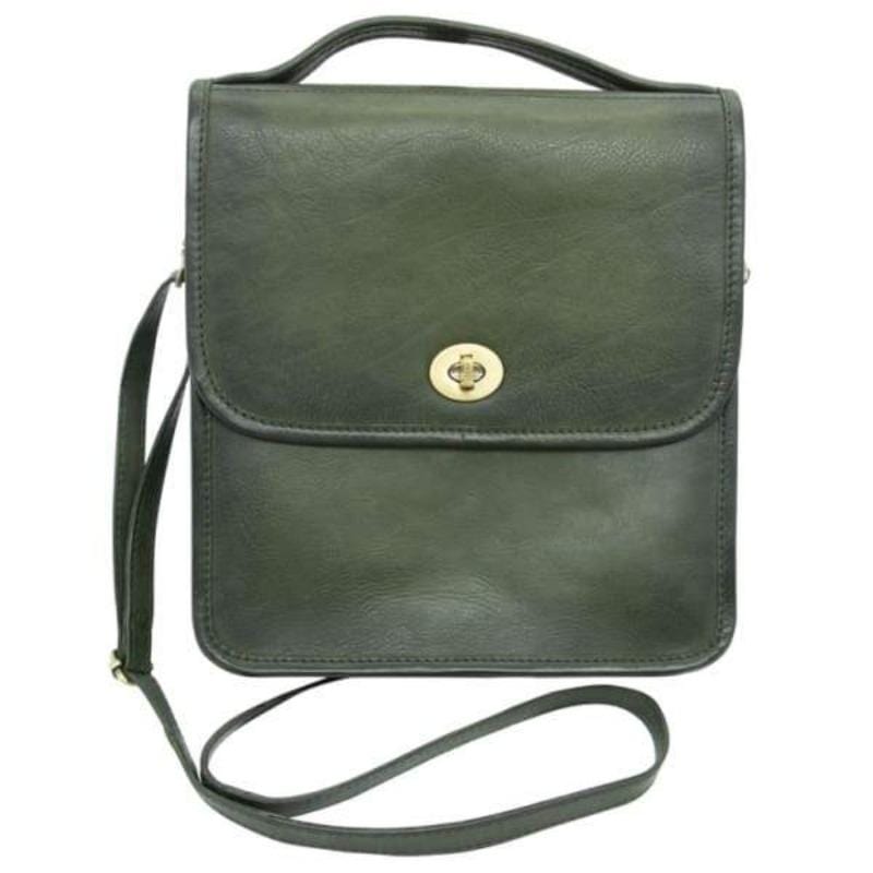 Smith & Wesson Leather Vintage Crossbody Concealed Carry Handbag Olive Green Handgun Purses - Tophatter Daily Deals