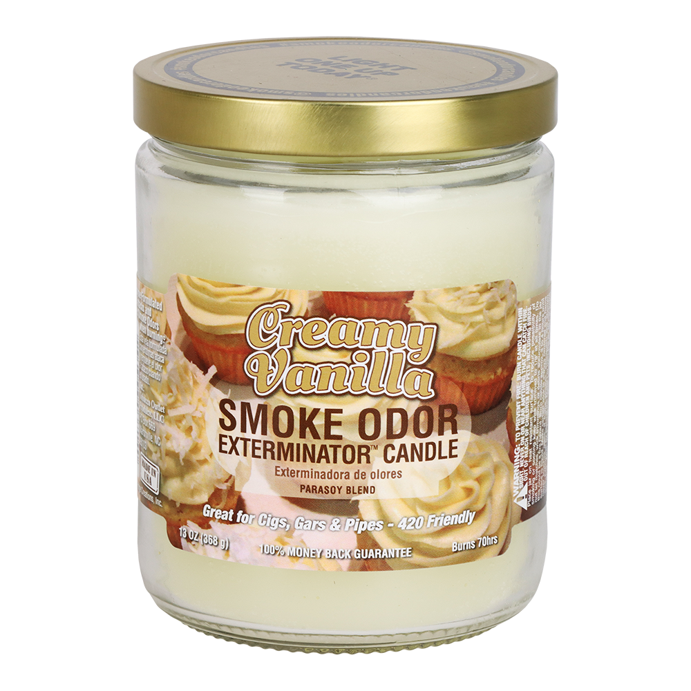 Smoke Odor Exterminator Candle | Creamy Vanilla Candles & Wax Melts - Tophatter Daily Deals