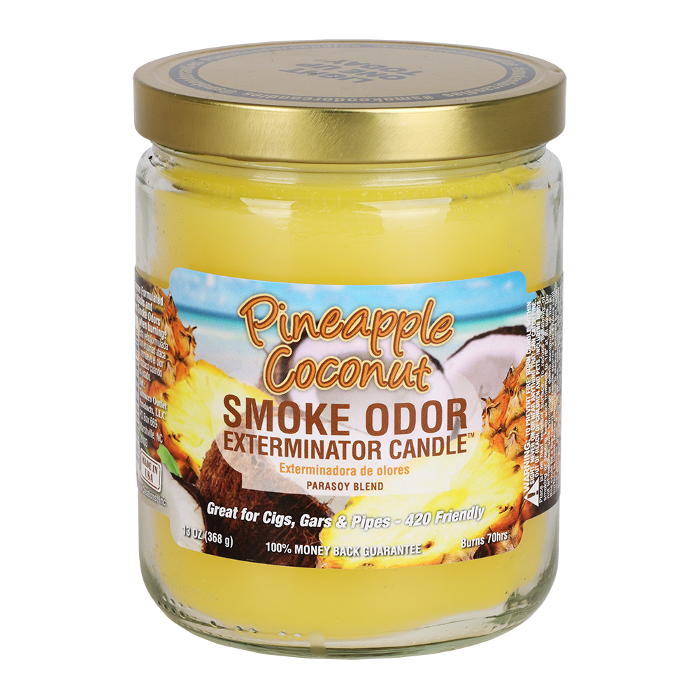 Smoke Odor Exterminator Candle | Pineapple Coconut Candles & Wax Melts - Tophatter Daily Deals