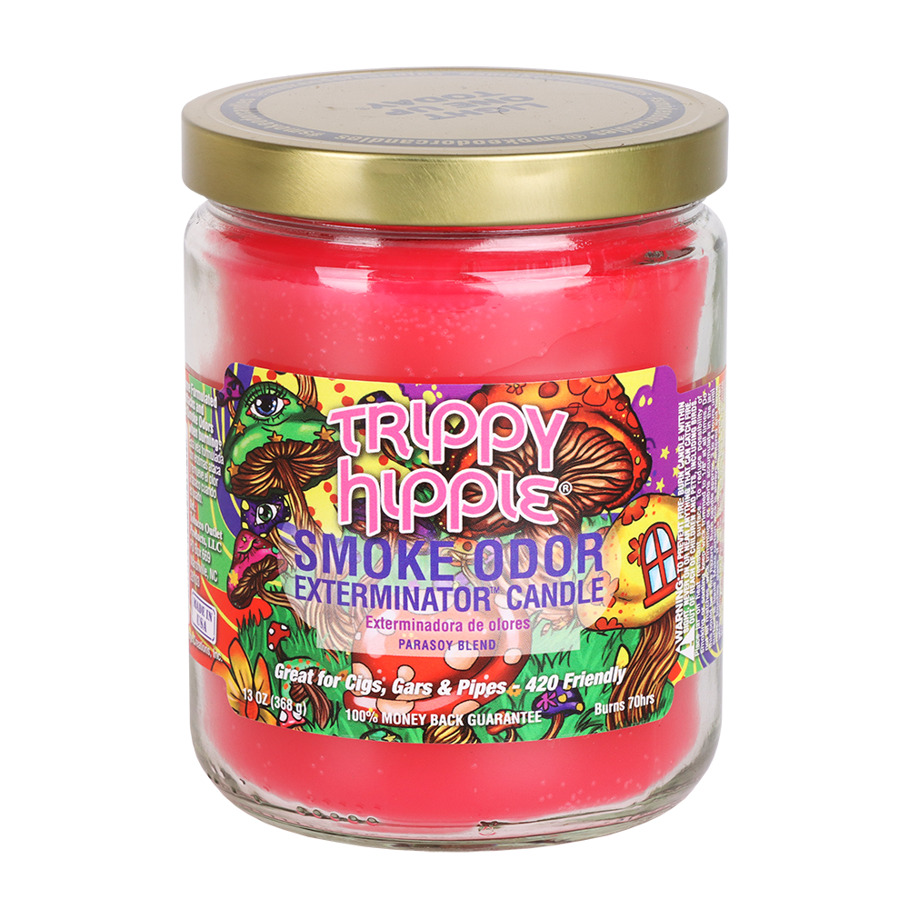 Smoke Odor Exterminator Candle | Trippy Hippie Candles & Wax Melts - Tophatter Daily Deals