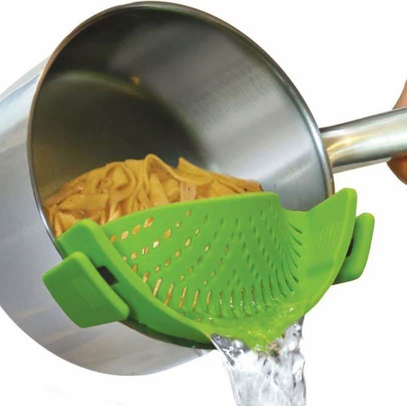 Snap'N Strain Kitchen Strainer Green Kitchen Tools & Gadgets - Tophatter Daily Deals