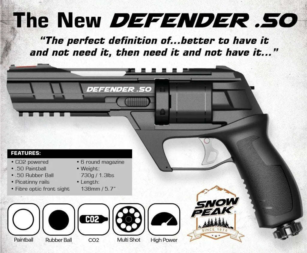 SNOWPEAK CP300 .50CAL DEFENDER COMBO - Tophatter's Army Deals PAINTBALL - Tophatter Daily Deals