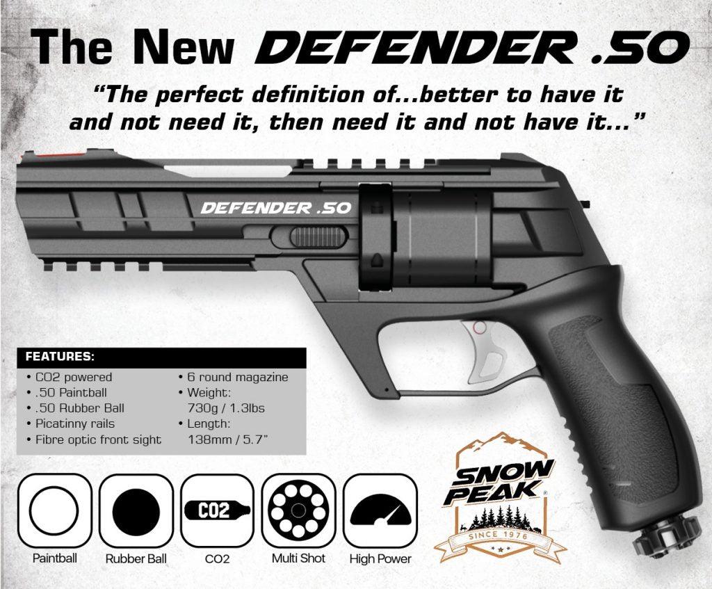 SNOWPEAK CP300 DEFENDER REVOLVER .50 CAL - Tophatter's Army Deals PAINTBALL - Tophatter Daily Deals
