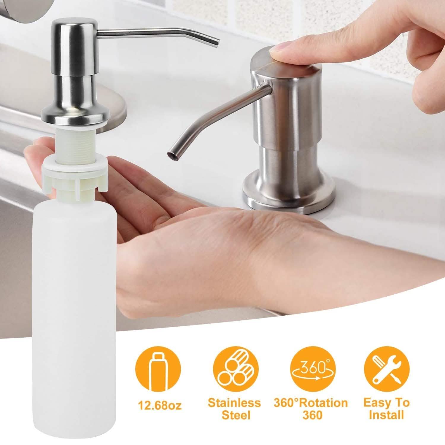 Soap Dispenser for Kitchen Sink Kitchen Tools & Gadgets - Tophatter Daily Deals