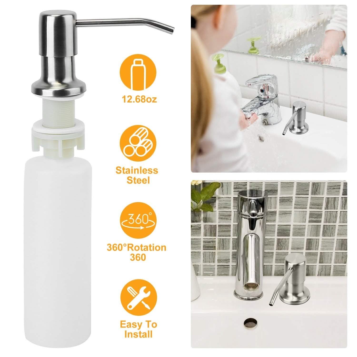 Soap Dispenser for Kitchen Sink Kitchen Tools & Gadgets - Tophatter Daily Deals