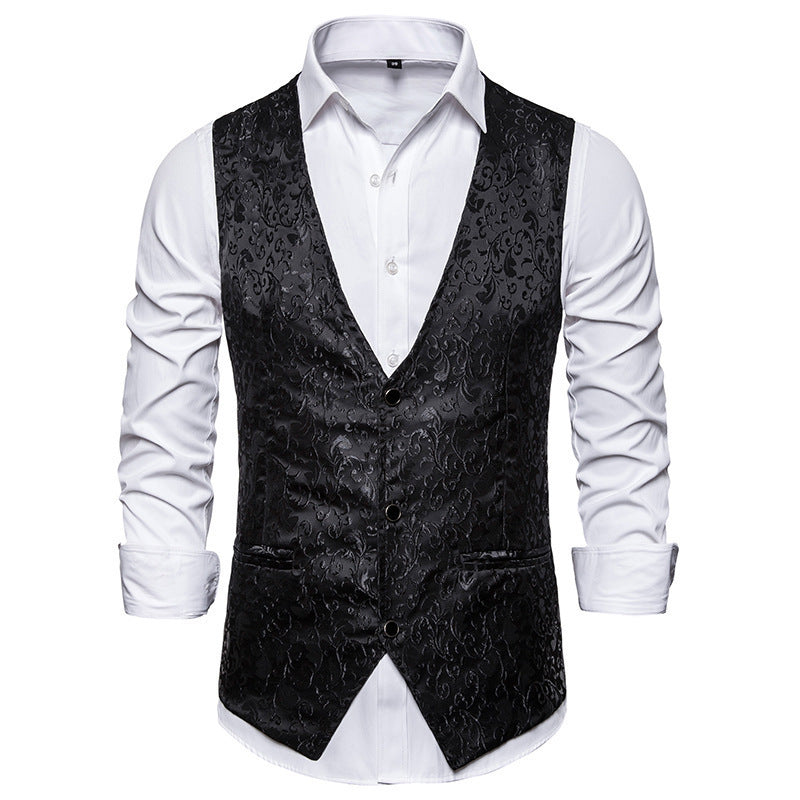 Fashion Men Business Social Wedding Party Dress Suit Vest Men Blazer - Tophatter Daily Deals