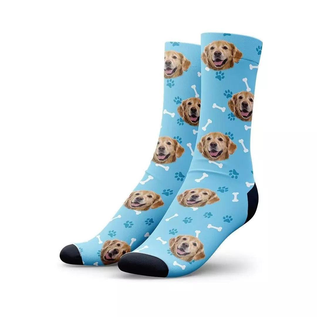 Customizable Photo Socks - Personalised Image Socks Custom Print Quick Dry Anti-slip 210gsm Thick Custom product - Tophatter Daily Deals