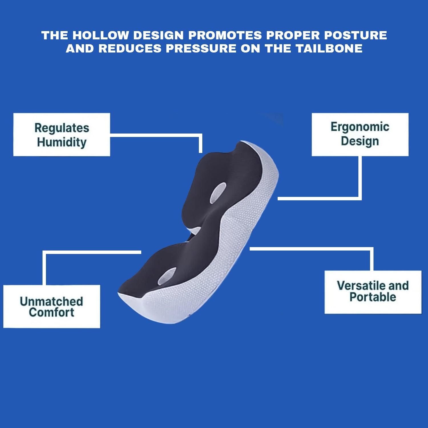 Foam Seat Cushion - Libiyi Ergoseat Welnax Orthosoothe Memory Foam Seat Cushion Health & Beauty - Tophatter Daily Deals