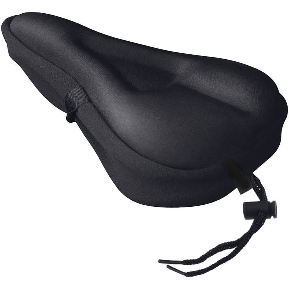 Soft Gel Bicycle Seat Cover Black Outdoor Recreation - Tophatter Daily Deals
