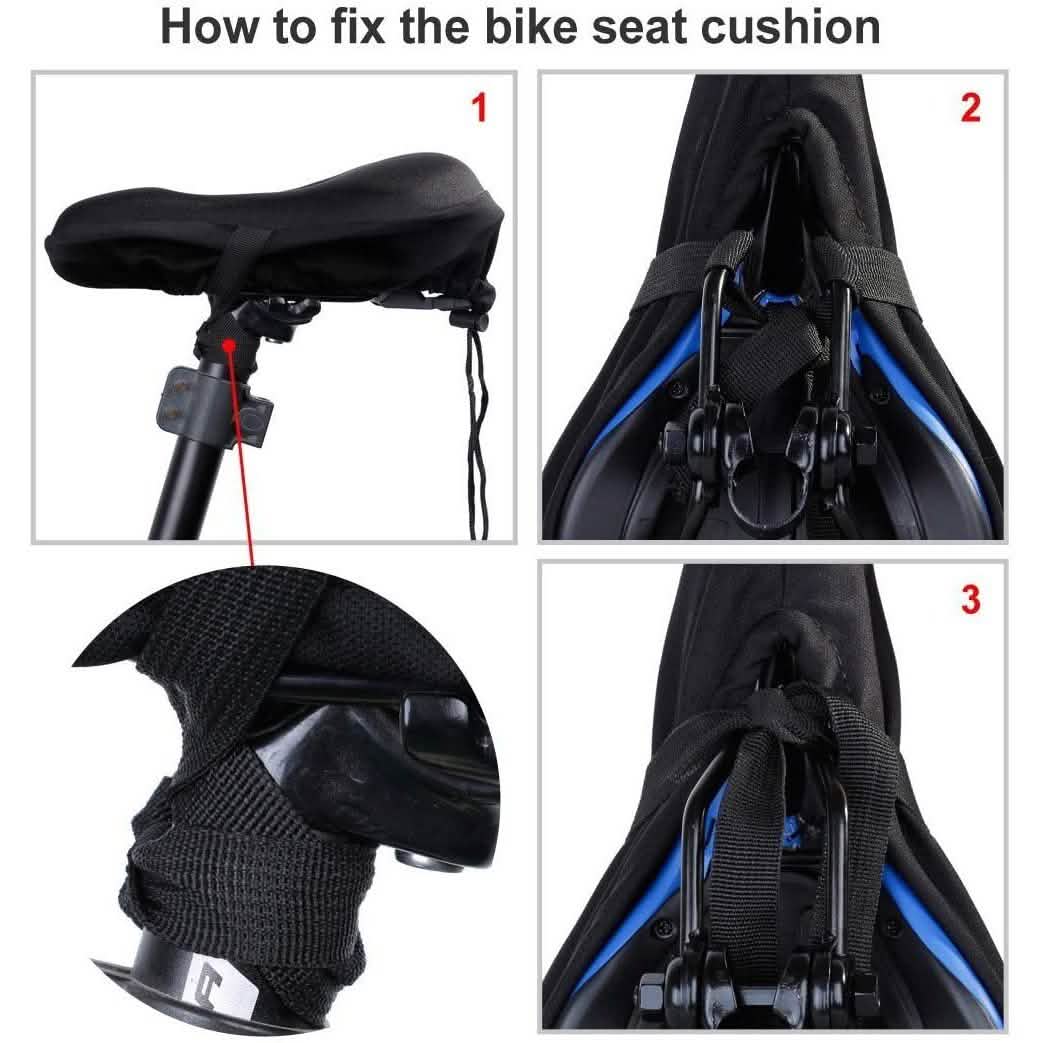 Soft Gel Bicycle Seat Cover Outdoor Recreation - Tophatter Daily Deals
